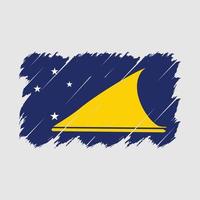 tokelau flag pinselvektor vektor