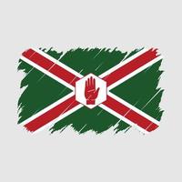 nordlig irland flagga borsta vektor