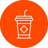 Vektorsymbol für Eiskaffee vektor