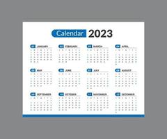 Kalender 2023, Kalender 2024 Wochenstart Montag Corporate Set Design Template Vektordatei. vektor