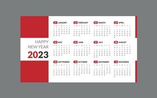 kalender 2023, kalender 2024 vecka Start måndag företags- uppsättning design mall vektor fil.