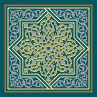mandala konst prydnad bakgrund islamic vektor