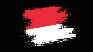 Indonesien-Grunge-Flagge vektor