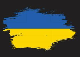 Pinselstrich Ukraine-Flaggenvektor vektor