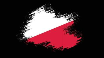 Polen Grunge-Flagge vektor