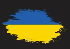 Vektor Pinselstrich ukrainische Flagge