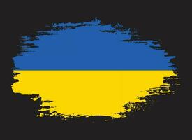 Spritzen Sie den neuen Ukraine-Grunge-Textur-Flaggenvektor vektor