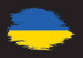 Pinselstrich Ukraine Flagge Vektor kostenlos