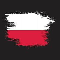 Polen Textur Flag Vektordesign vektor
