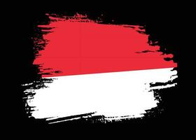 Vintage Indonesien Grunge-Flagge vektor