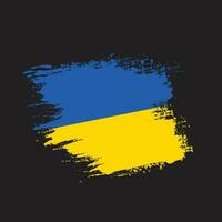 Pinselstrich kostenloser ukrainischer Flaggenvektor vektor