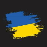 Splatter-Pinselstrich Ukraine-Flaggenvektor vektor