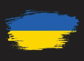 Vektor Pinselstrich ukrainische Flagge