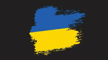 Pinselstrich Ukraine Flagge Vektor zum kostenlosen Download