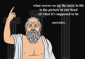 Sokrates bakgrundsvektor vektor
