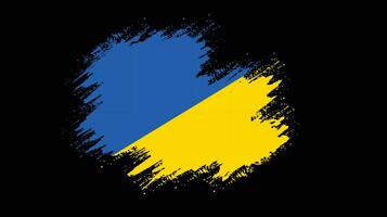 kreative Ukraine-Grunge-Flagge vektor