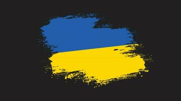 Splatter-Pinselstrich Ukraine-Flaggenvektor vektor