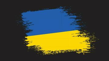 fri borsta vektor ram ukraina flagga
