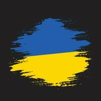 handbemalte ukraine flaggenvektor vektor