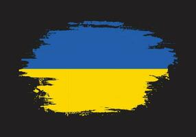 verblasster beunruhigter ukrainischer Flaggenvektor vektor
