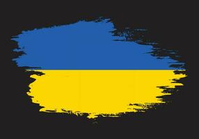 ukraina paintbrush ram flagga vektor