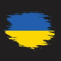 Pinselstrich Ukraine Flagge Vektor zum kostenlosen Download