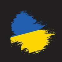 Pinselstrich kostenloser ukrainischer Flaggenvektor vektor
