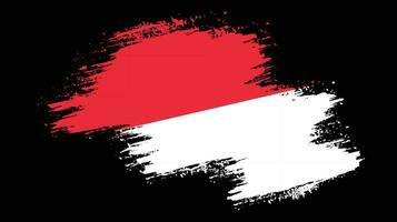 kreative indonesien-grunge-flagge vektor