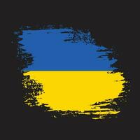 ukraine pinsel grunge flag vektor