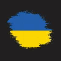 abstrakte ukrainische Grunge-Flagge vektor