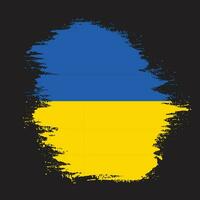 kreativer Ukraine-Grunge-Textur-Flaggenvektor vektor