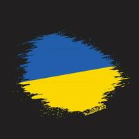 Pinselstrich Ukraine Flagge Vektor zum kostenlosen Download