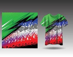 T-Shirt Sportdesign für Rennen, Trikot, Radfahren, Fußball, Gaming vektor