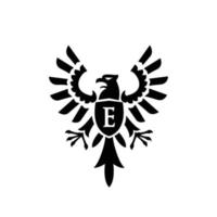 Adler heraldisches Logo vektor