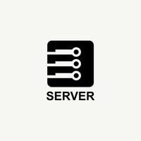 server logotyp, server ikon design vektor