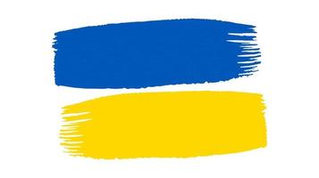 ukrainische Nationalflagge im Grunge-Stil vektor