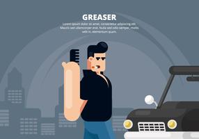 greaser illustration vektor