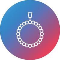 Tasbih-Linie Farbverlauf Kreis Hintergrundsymbol vektor