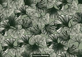 Vektor Gingko Leaf Seamless Pattern