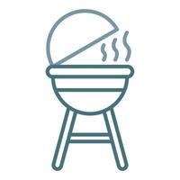 Grilllinie zweifarbiges Symbol vektor