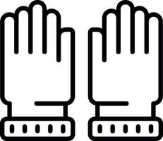 Handschuhe-Vektor-Icon-Design vektor