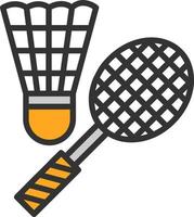 Badminton-Vektor-Icon-Design vektor