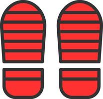 fotspår vektor ikon design