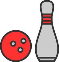 Bowling-Vektor-Icon-Design vektor