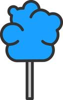 Zuckerwatte-Vektor-Icon-Design vektor