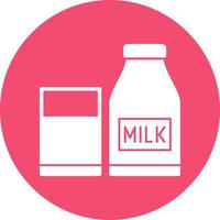 Milch-Vektor-Icon-Design vektor