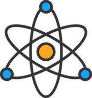 Atom-Vektor-Icon-Design vektor