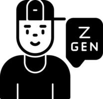 Generation z-Vektor-Icon-Design vektor