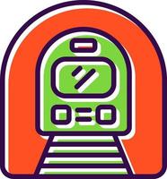 U-Bahn-Vektor-Icon-Design vektor