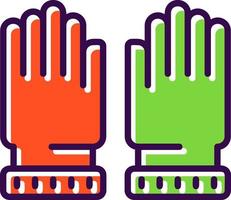 Handschuhe-Vektor-Icon-Design vektor